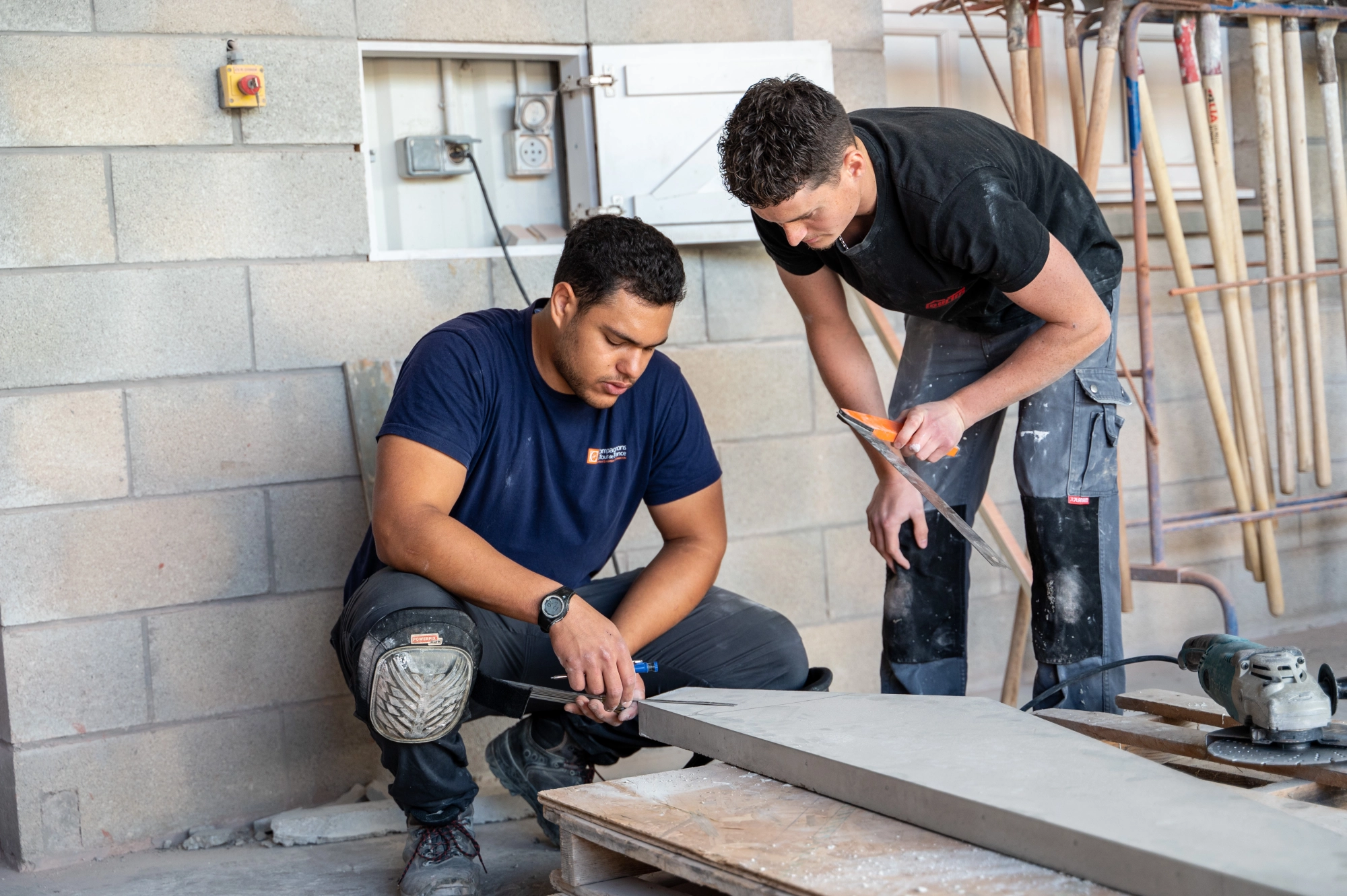 Maçons escalier IEF 2025